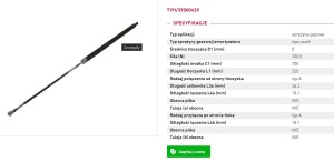 SPRĘŻYNA GAZOWA DRZWI JUNGHEINRICH