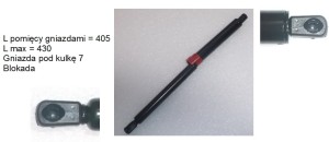 SPRĘŻYNA GAZOWA POKRYWY SILNIKA TOYOTA