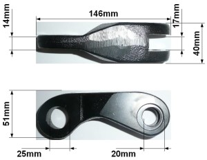 ŁĄCZNIK ZAWIESZENIA TOYOTA NR 47 WIDELEC LH